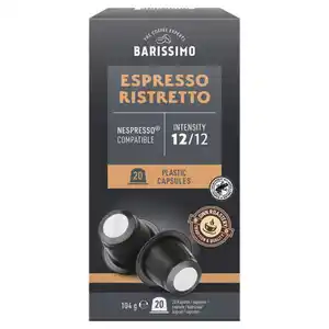 BARISSIMO Kaffeekapseln Espresso Ristretto 20 Stück