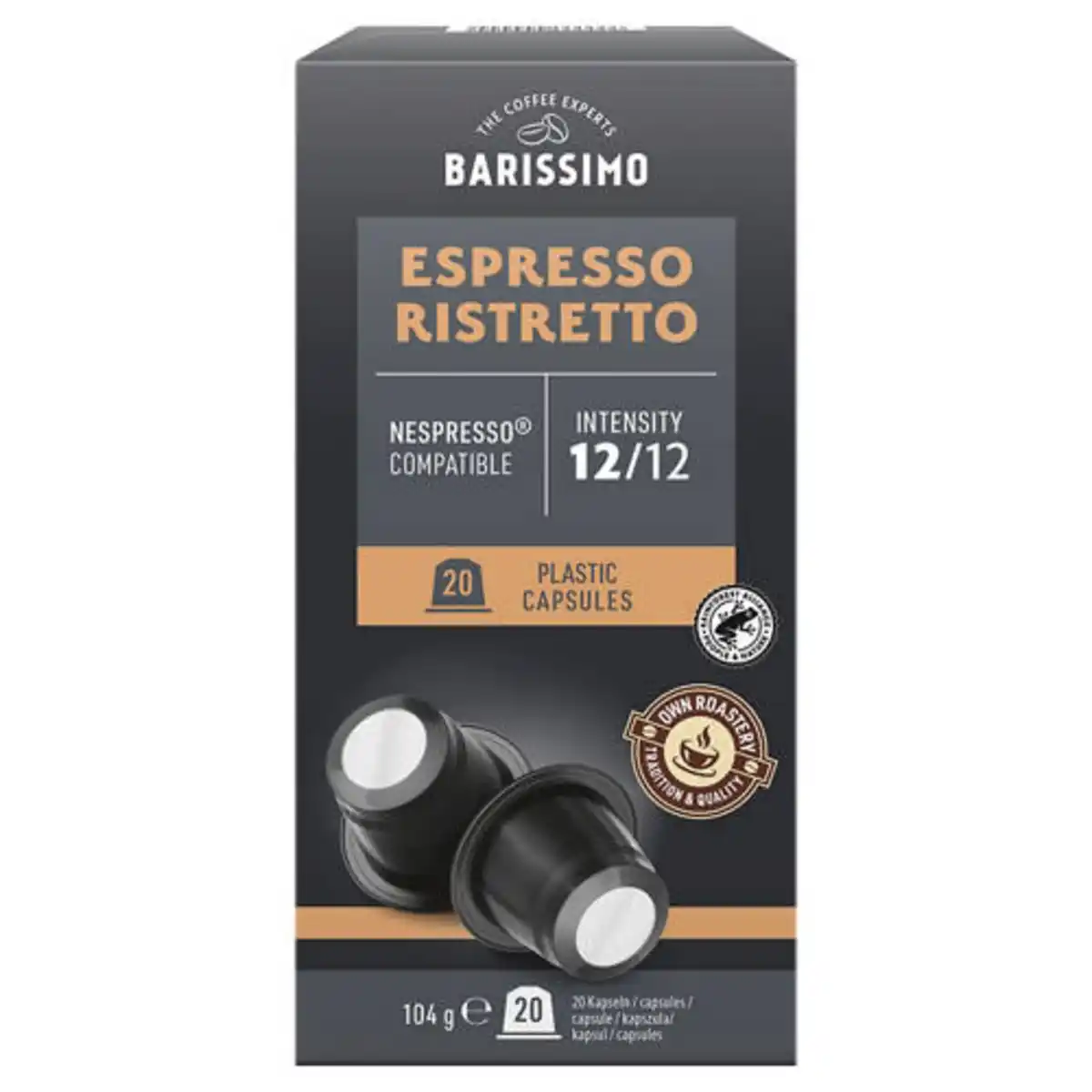 Bild 1 von BARISSIMO Kaffeekapseln Espresso Ristretto 20 Stück
