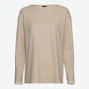 Damen-Langarmshirt mit U-Boot-Halsausschnitt