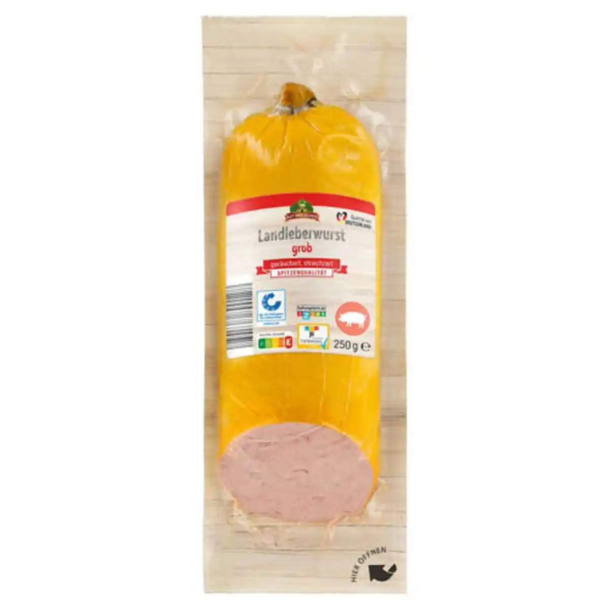 Bild 1 von GUT DREI EICHEN Landleberwurst 250 g, Grob