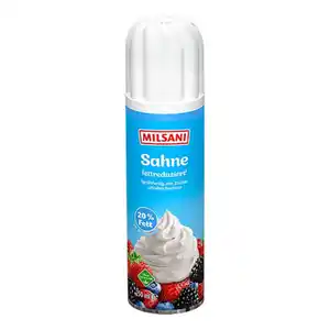 MILSANI Sprühsahne 250 ml, fettreduziert