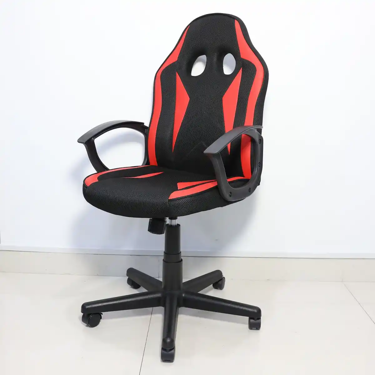 Bild 4 von Bürostuhl, ca. 57 x 62 x 99 - 108,5 cm - Rot/Schwarz