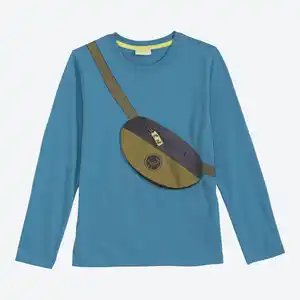 Kinder-Jungen-Shirt mit 3D-Tasche