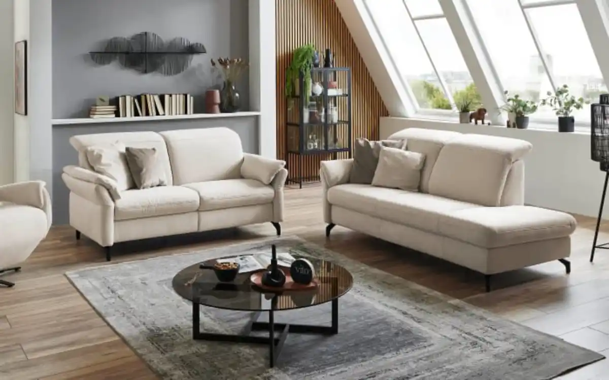 Bild 1 von Vito - Polstergarnitur Sardena, beige, inkl. Funktionen