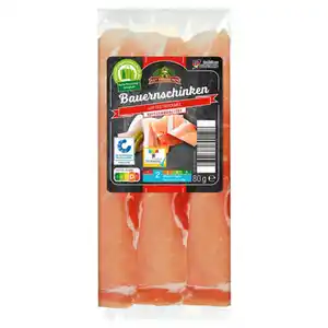 GUT DREI EICHEN Genießer Schinken 80 g, Bauernschinken