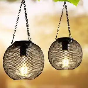 LED-Solar-Hängeleuchte 2er-Set