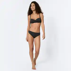 Damen-Bikini-Hose mit Jacquard-Muster