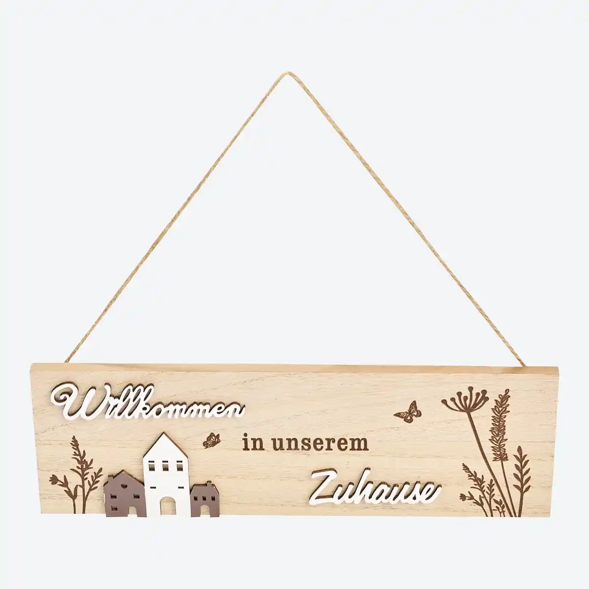 Bild 1 von Wanddeko-Schild mit Sprüchen, ca. 30x1x10cm