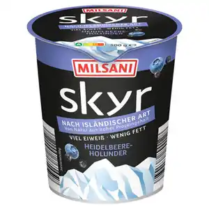 MILSANI Skyr Frucht 500 g, Heidelbeere-Holunder