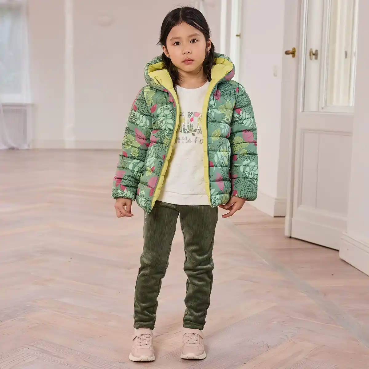 Bild 1 von Kinder-Mädchen-Leggings mit elastischem Bund