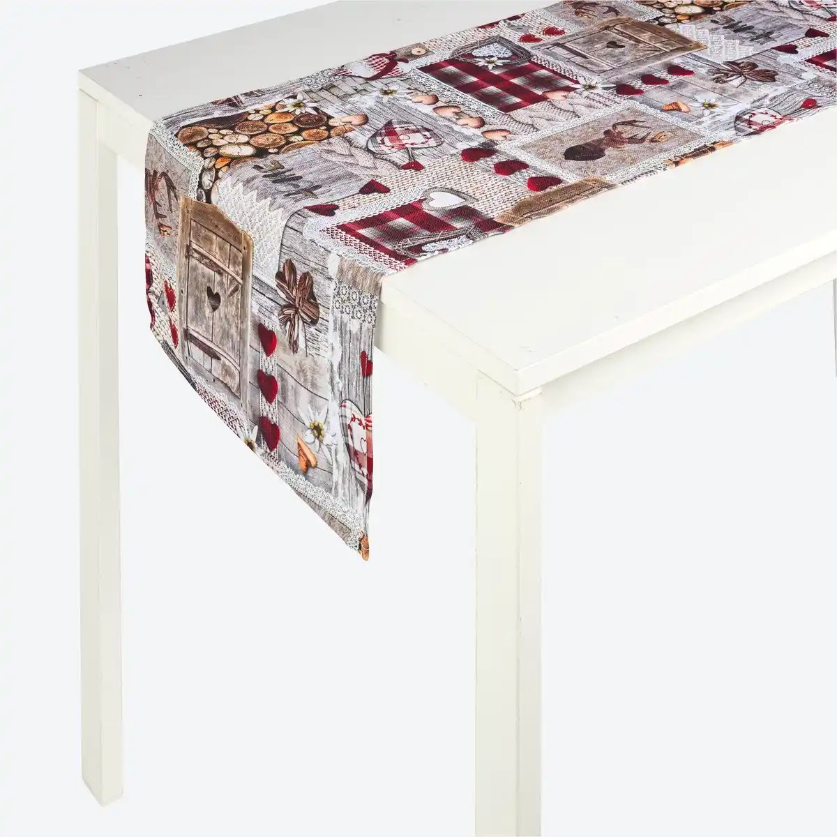 Bild 1 von Tischläufer mit Patchwork-Muster, ca. 40x140cm