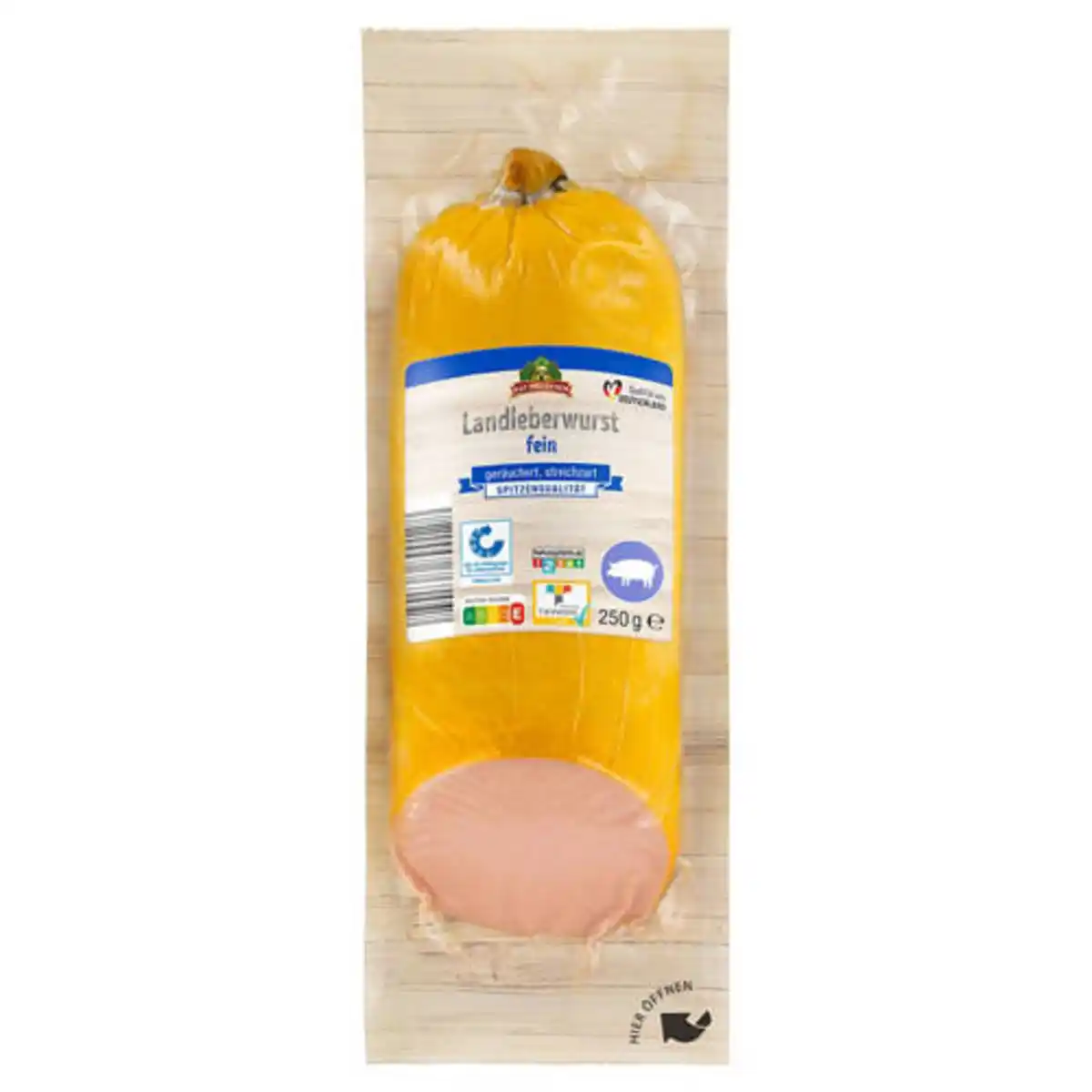 Bild 1 von GUT DREI EICHEN Landleberwurst 250 g, Fein