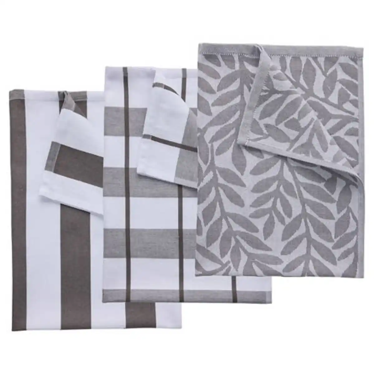 Bild 1 von CROFTON Geschirrtuch, 3er-Pack, Grau