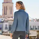 Bild 4 von Damen-Satinbluse mit Knopfleiste