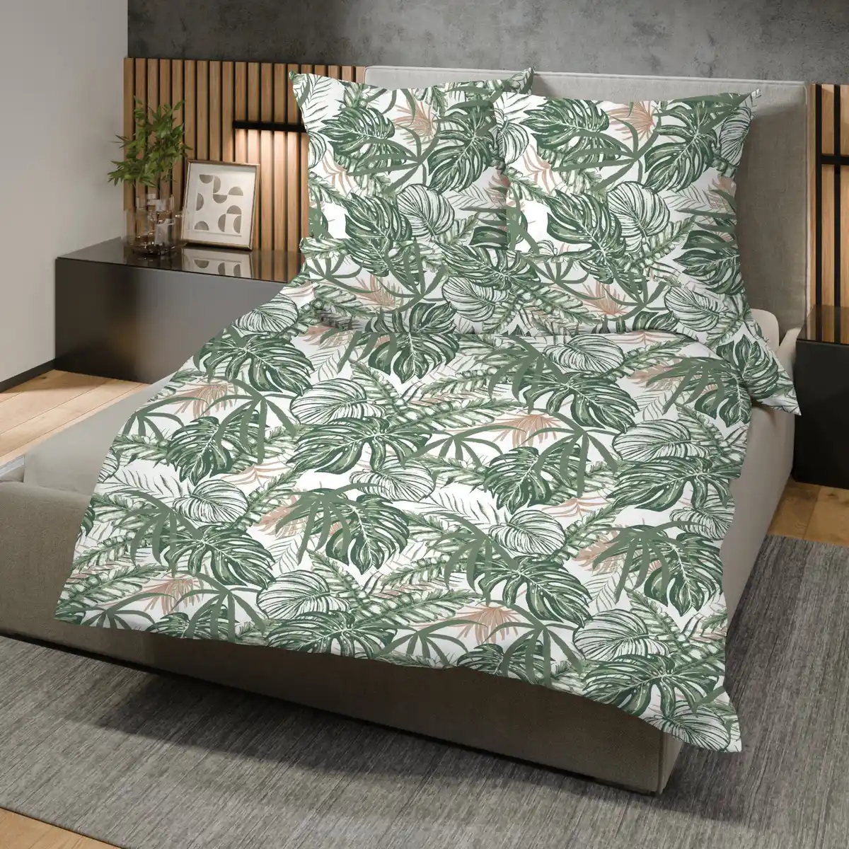 Bild 1 von Mikrofaser-Seersucker-Bettwäsche-Garnitur in bügelfreier Qualität