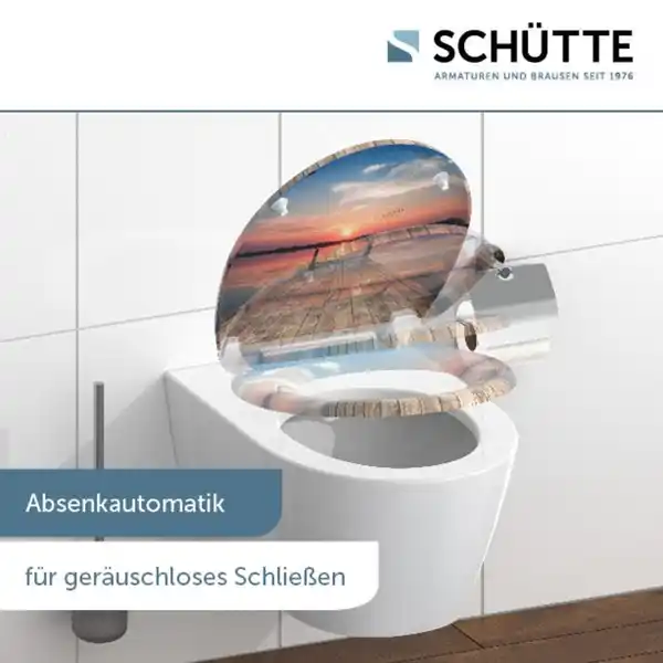 Bild 3 von Duroplast WC-Sitz SUNSET SKY, mit Absenkautomatik und Schnellverschluss