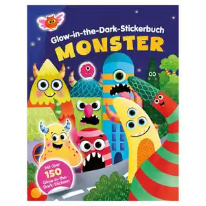 Glitzer & Metallic Stickerbuch, Monster