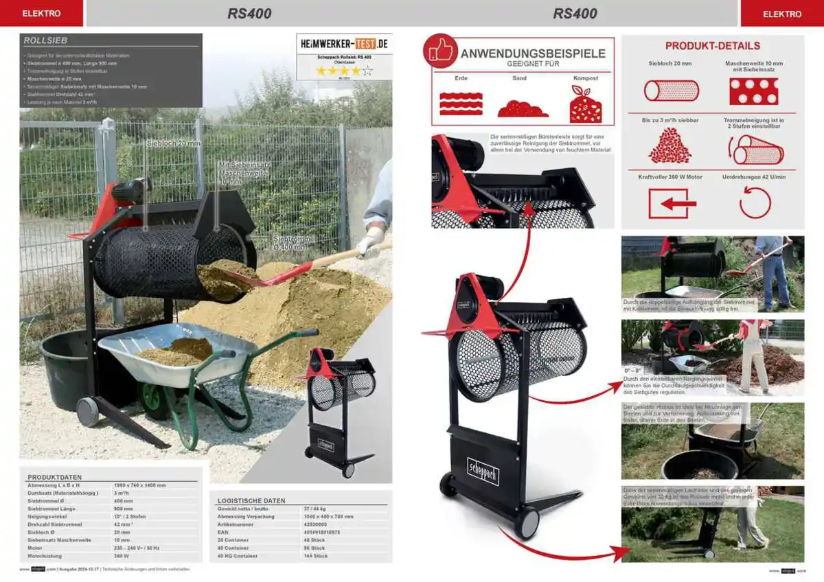 Bild 2 von Garten Rollsieb RS400