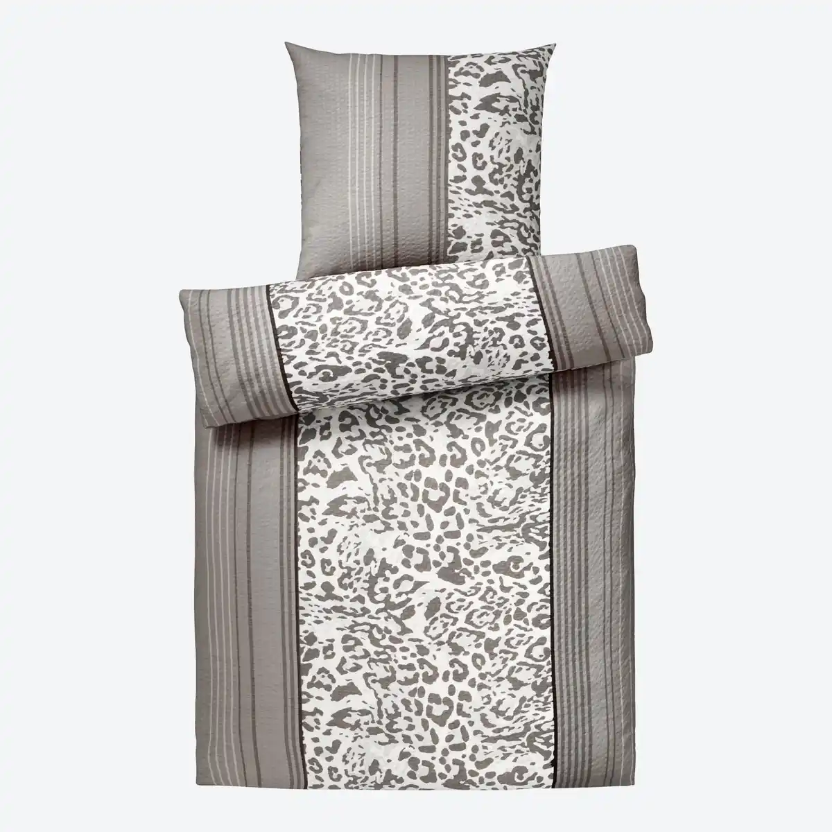 Bild 3 von Mikrofaser-Seersucker-Bettwäsche-Garnitur in bügelfreier Qualität