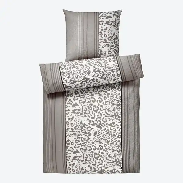 Bild 3 von Mikrofaser-Seersucker-Bettwäsche-Garnitur in bügelfreier Qualität