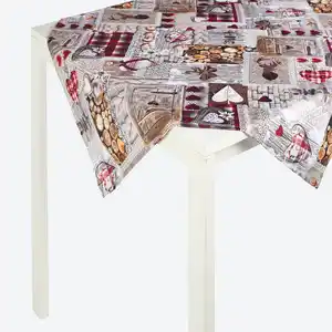 Mitteldecke mit Patchwork-Aufdruck, ca. 80x80cm