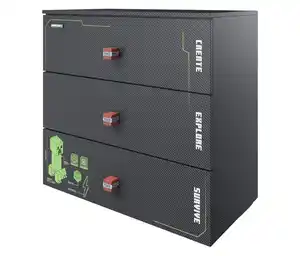 Roba Kommode »Minecraft« mit 3 Schubladen und LED-Beleuchtung