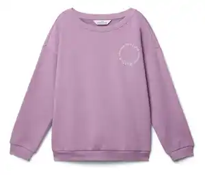 Kinder-Sweatshirt mit angerauter Innenseite, lavendel