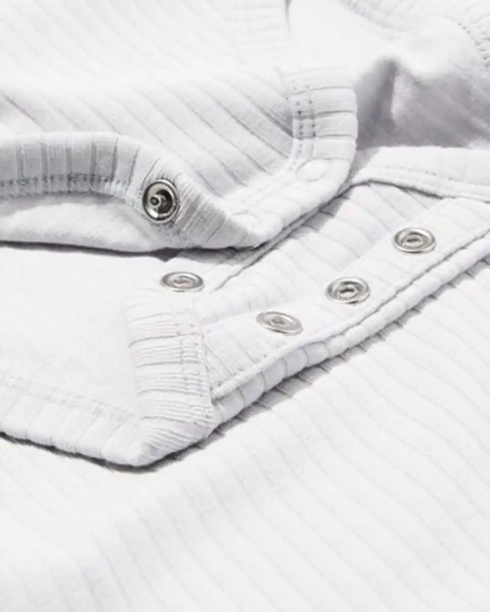 Bild 4 von Mitwachsender Baby-Strampler LENZING™ ECOVERO™, gerippt – 2 Stück hellgrau