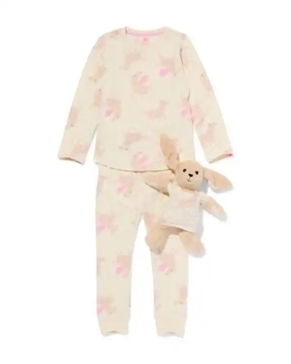 Bild 4 von Kinder-Pyjama mit Puppen-Pyjama Einhorn eierschalenfarben