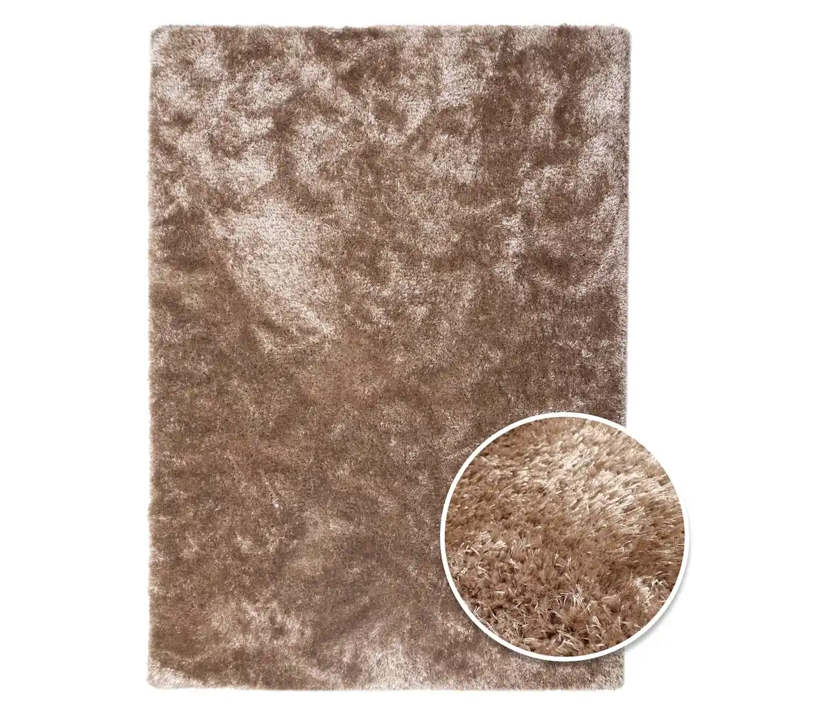 Bild 1 von Teppich »Silky«, hellbraun, 80 x 150