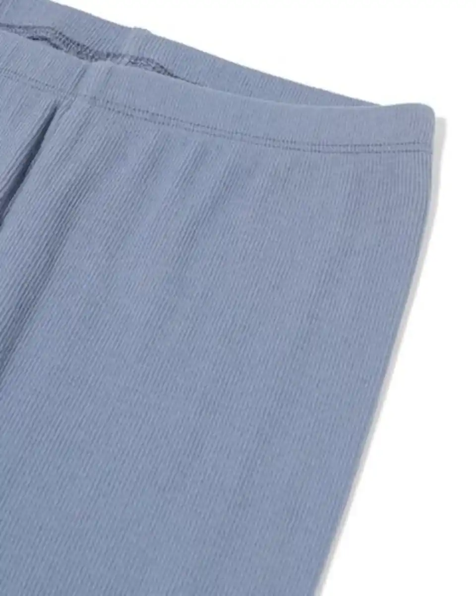 Bild 4 von Kinderpyjama gerippt mit Streifen blau