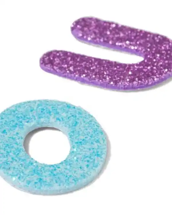 Bild 2 von Moosgummi-Sticker, Alphabet, Glitzer