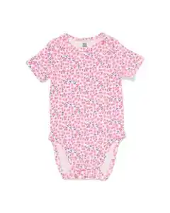 Mitwachsender Baby-Strampler, LENZING™ ECOVERO™, gerippt, Blumen bunt