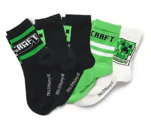 5 Paar MINECRAFT Kinder-Socken