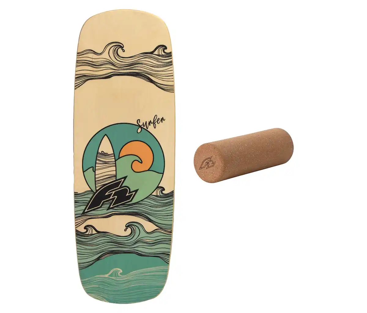 Bild 1 von F2 Balance Board Set Pill mit Korkrolle