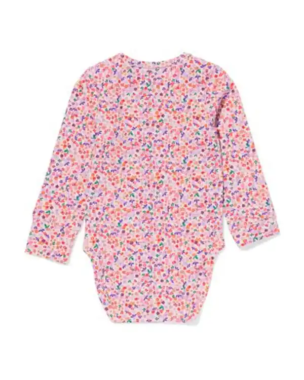 Bild 3 von Mitwachsender Strampler, LENZING™ ECOVERO™, gerippt, Blumen bunt