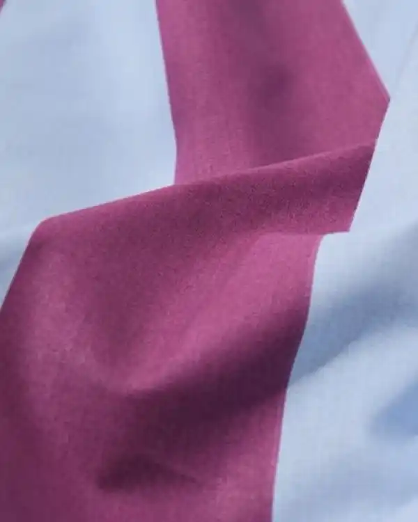 Bild 3 von Bettbezug 140 × 200/220 cm, weiche Baumwolle, gestreift, blau-violett