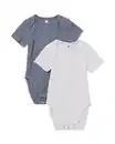 Bild 1 von Mitwachsender Baby-Strampler LENZING™ ECOVERO™, gerippt – 2 Stück hellgrau