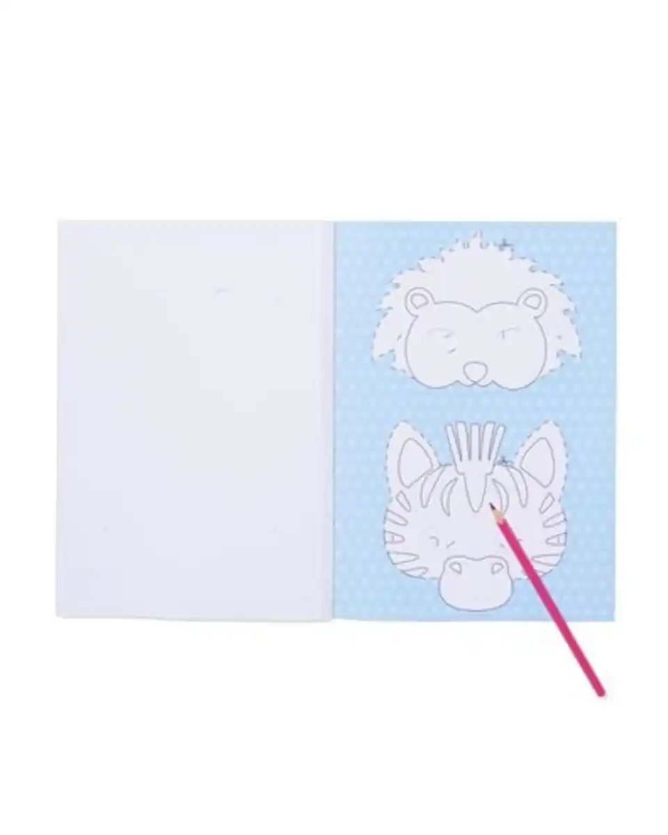 Bild 2 von Masken zum Ausmalen Partytiere – 16 Stück