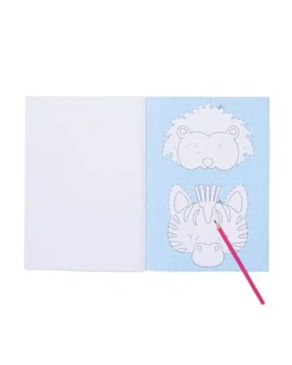 Bild 2 von Masken zum Ausmalen Partytiere – 16 Stück