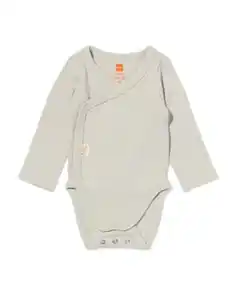 Newborn Mitwachsender Wickelstrampler, gerippt hellgrün