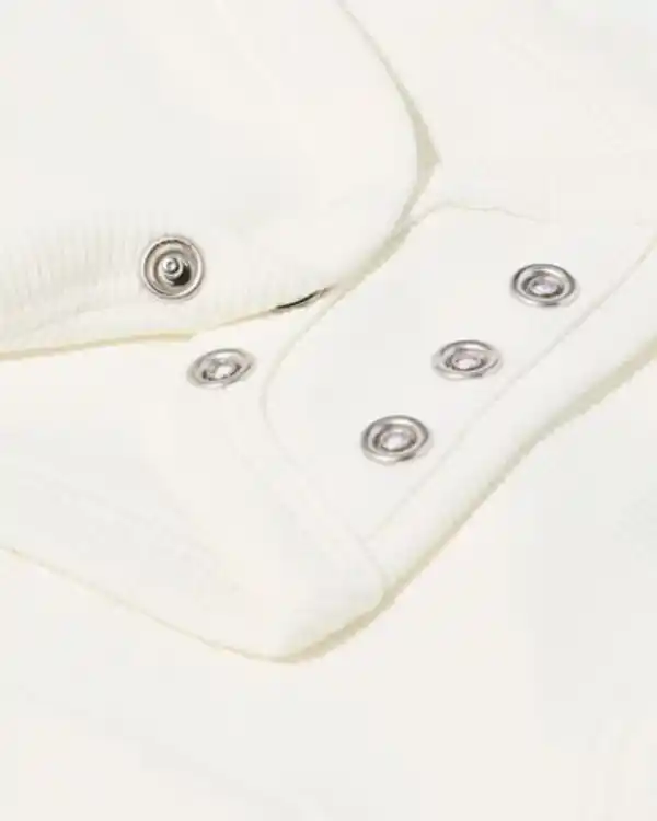 Bild 3 von Newborn-Wickelstrampler zum Mitwachsen, LENZING™ ECOVERO™, gerippt weiß