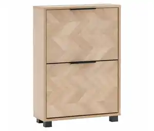 Schuhkipper »Piazza«, 2 Klappen, Eichen-Dekor und Fischgräten-Dekor