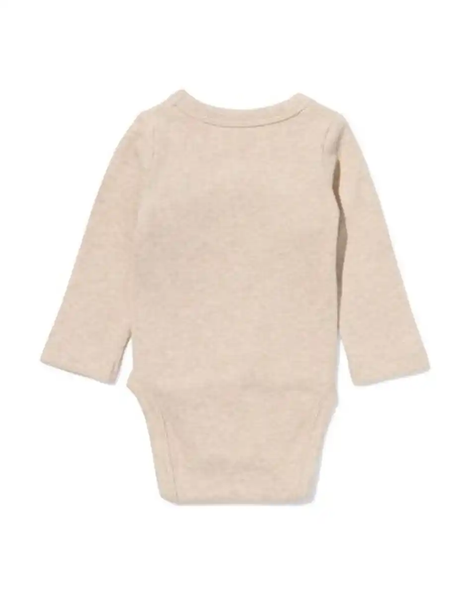 Bild 2 von Newborn-Wickelstrampler zum Mitwachsen, LENZING™ ECOVERO™, gerippt sandfarben