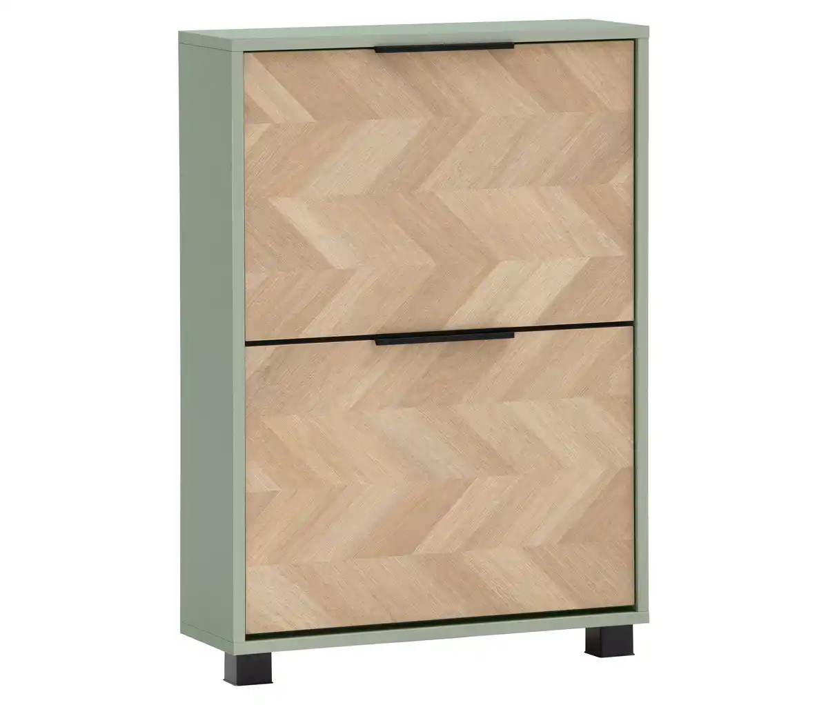 Bild 1 von Schuhkipper »Piazza«, 2 Klappen, pistazie und Fischgräten-Dekor