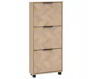 Schuhkipper »Piazza«, 3 Klappen, Eichen-Dekor und Fischgräten-Dekor