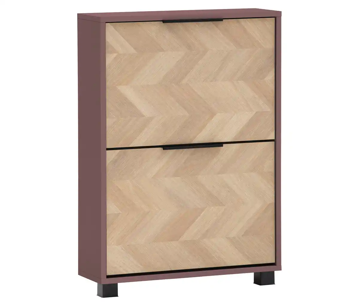 Bild 1 von Schuhkipper »Piazza«, 2 Klappen, mauve und Fischgräten-Dekor