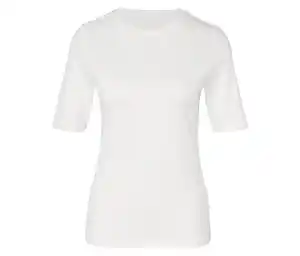 Basic Halbarmshirt, weiß