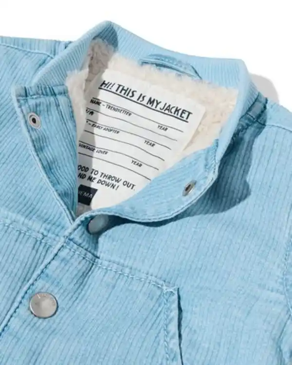 Bild 4 von Baby-Bomberjacke, gerippt jeansfarben