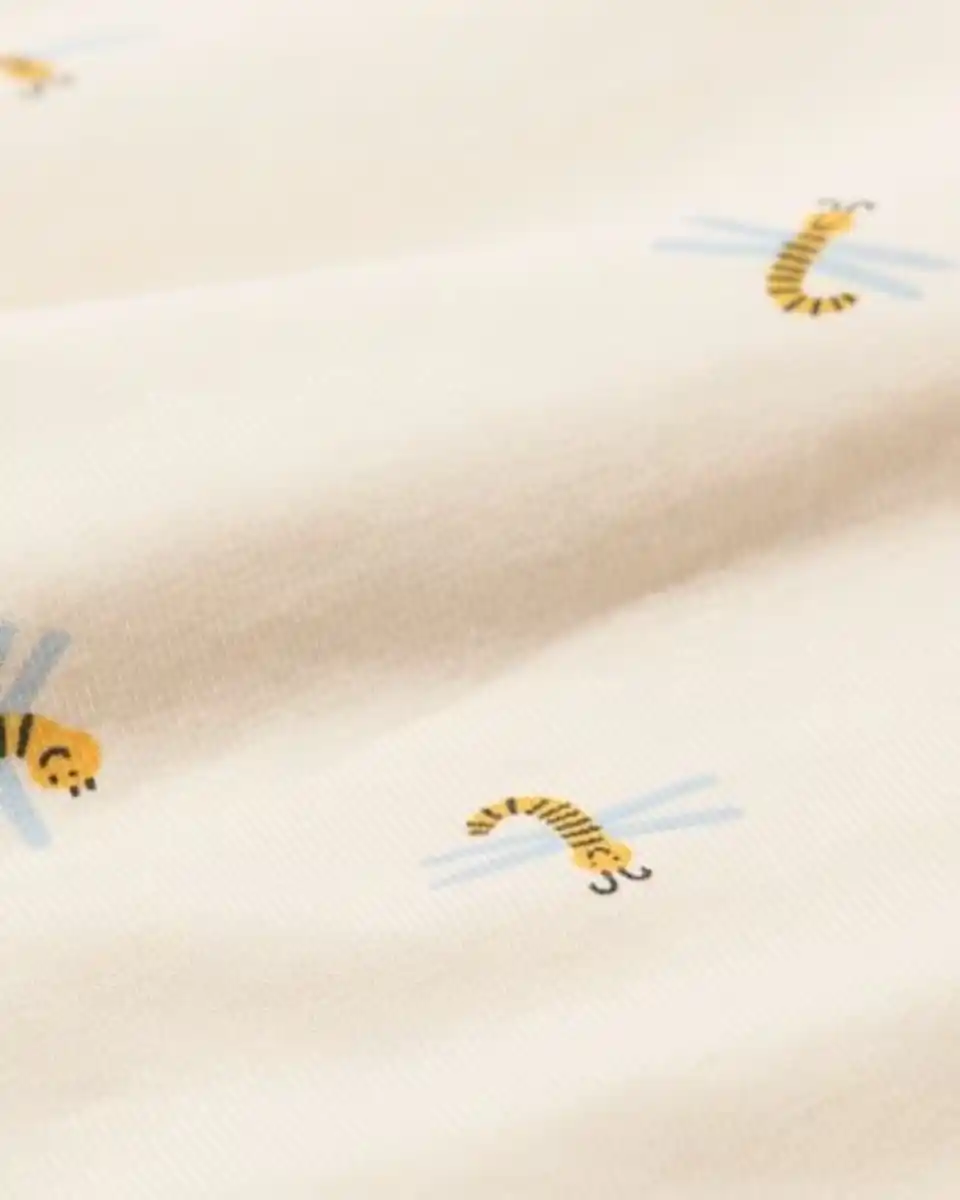 Bild 2 von Mitwachsender Baby-Strampler mit Tieren eierschalenfarben